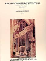 66 Chorale Improvisations Op. 65 V 2 Organ sheet music cover